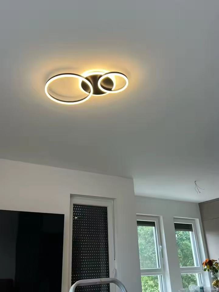 Customer photo review of WOMO Circular LED Flush Mount Ceiling Light-WM1032