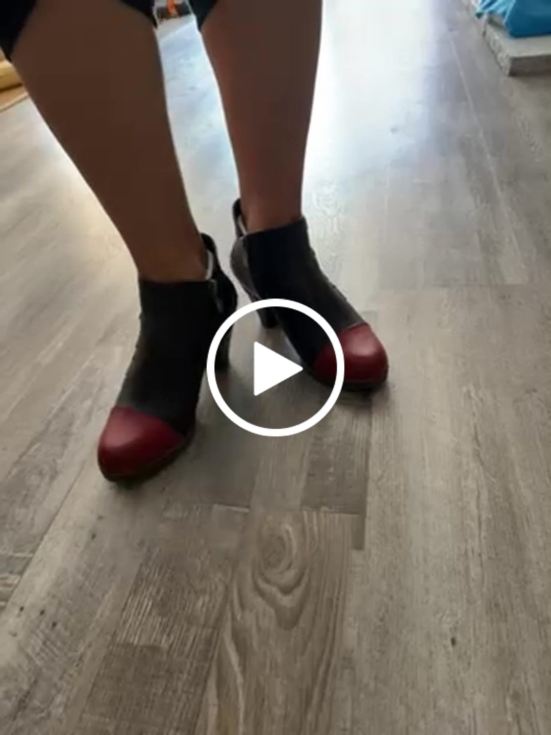 Customer video review of Retro Boho Floral Charm Ankle Boots