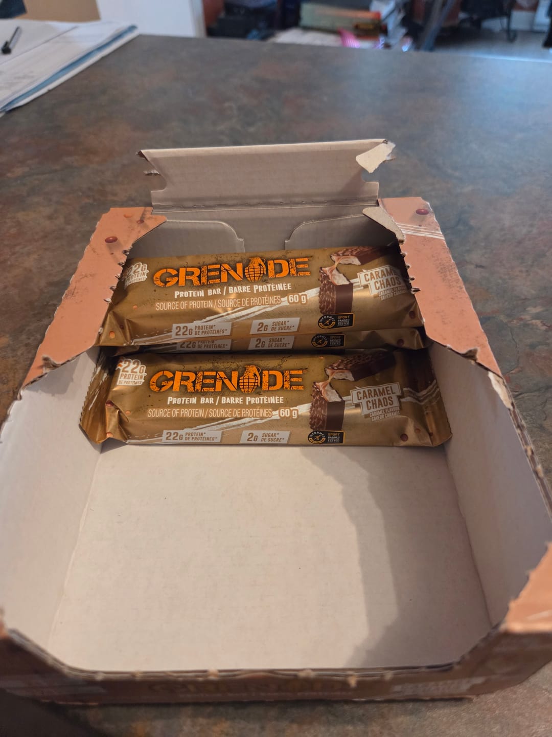 Customer photo review of Grenade - Barre protéinée - 60g