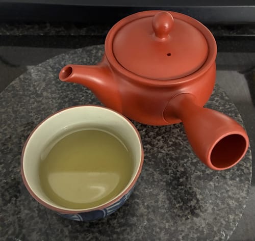 Customer photo review of Red Japanese Clay Teapot