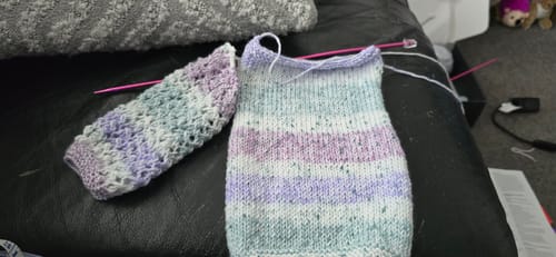 Customer photo review of Lavender Skies Baby Girl Cardigan