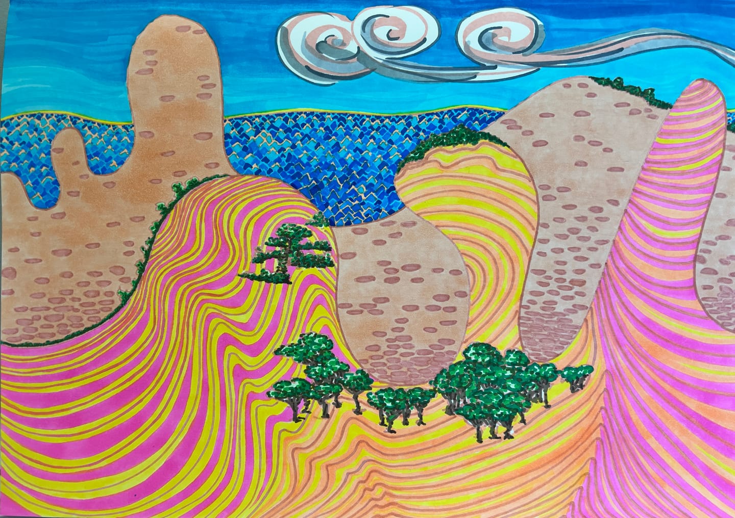 Customer photo review of Ohuhu Honolulu 24 Basic Colors Dual Tips Alcohol Art Markers