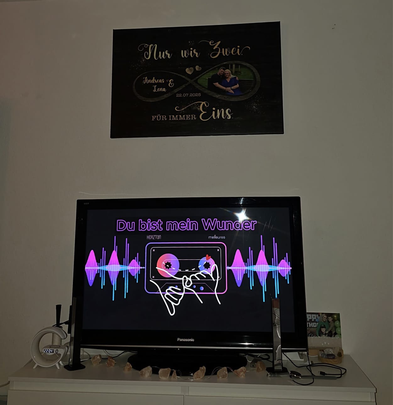 Customer photo review of Für immer eins - Paar-Leinwand