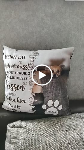 Customer video review of Seelentröster - Individuelles Kissen