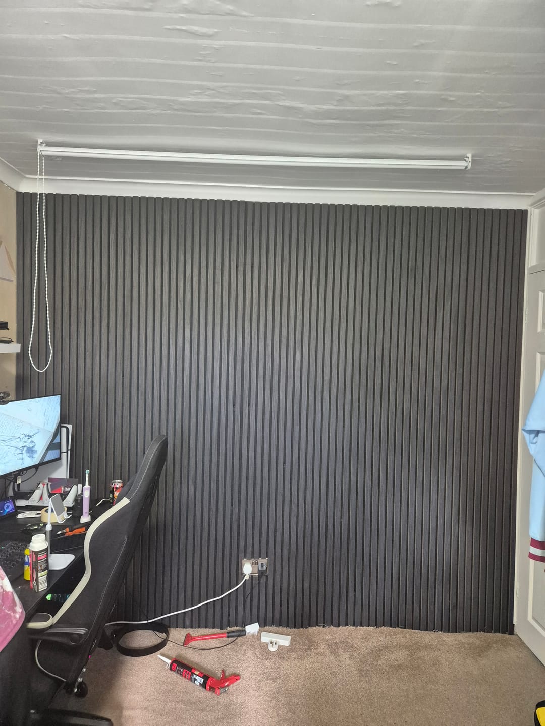 Customer photo review of Acoustic Slat Wall Panel - Black Oak