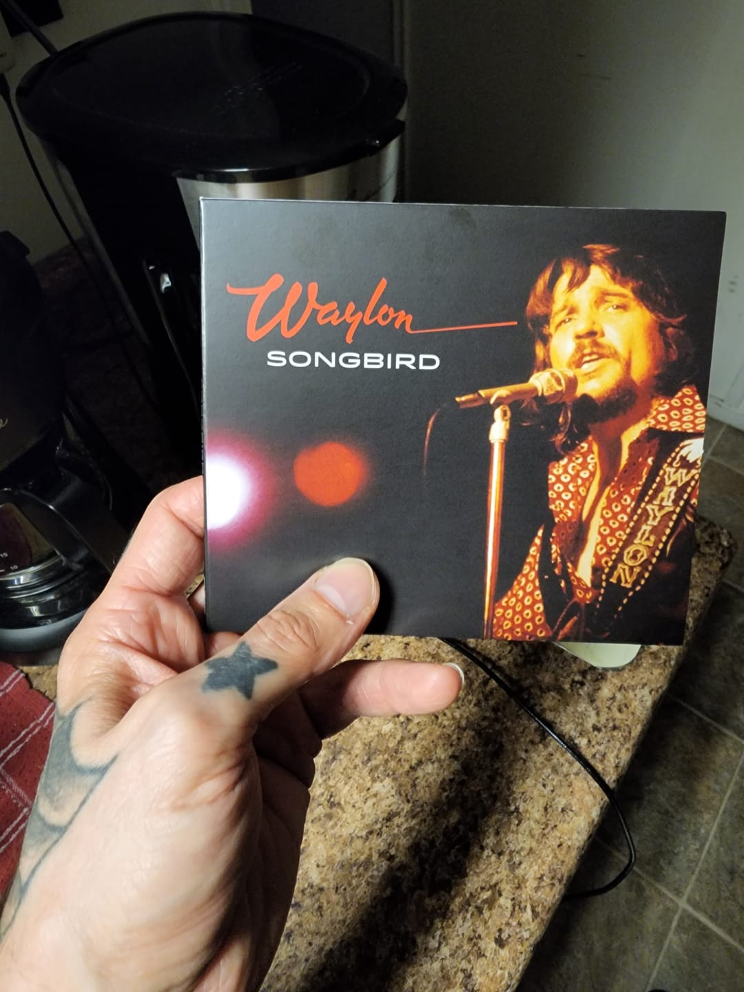 Customer photo review of Waylon Jennings "Songbird" CD Pre-Order