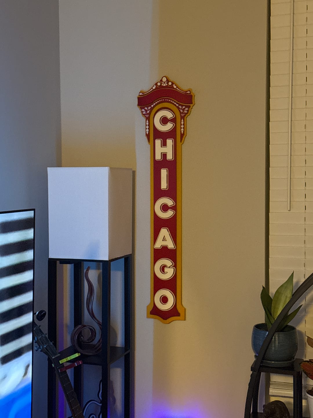 Customer photo review of Chicago Theater 3D Vintage Metal Wall Art