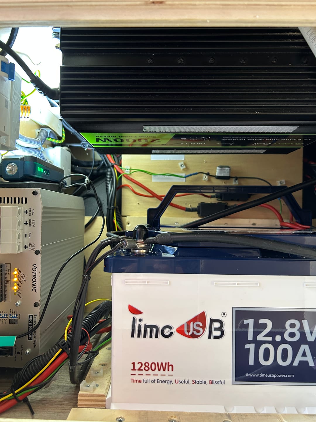 Customer photo review of Timeusb 12V 100Ah H190 Smart Batterie mit Bluetooth und Tieftemperaturschutz