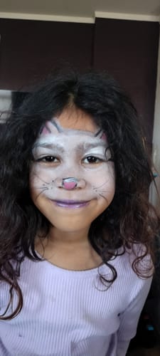 Customer photo review of The Garden Party Face Paint Kit