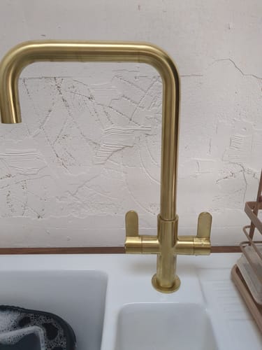 Customer photo review of Kosi Mono Dual Lever Brushed Brass - Brushed Brass