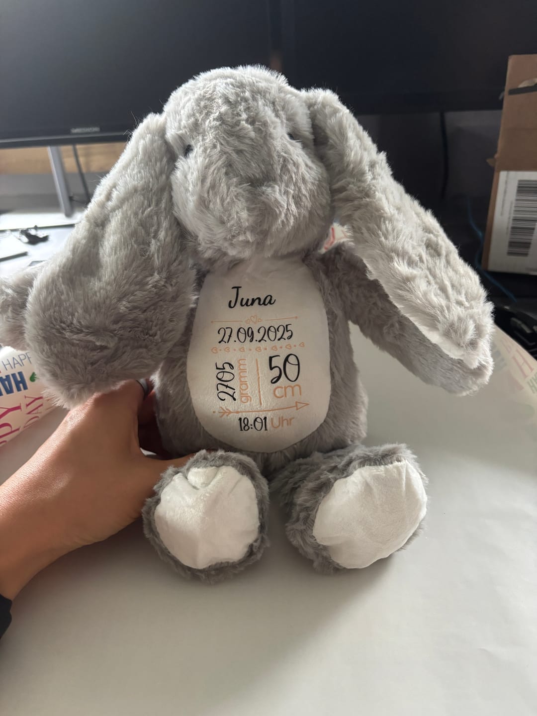 Customer photo review of Hasi - Kinder-Stoffhase
