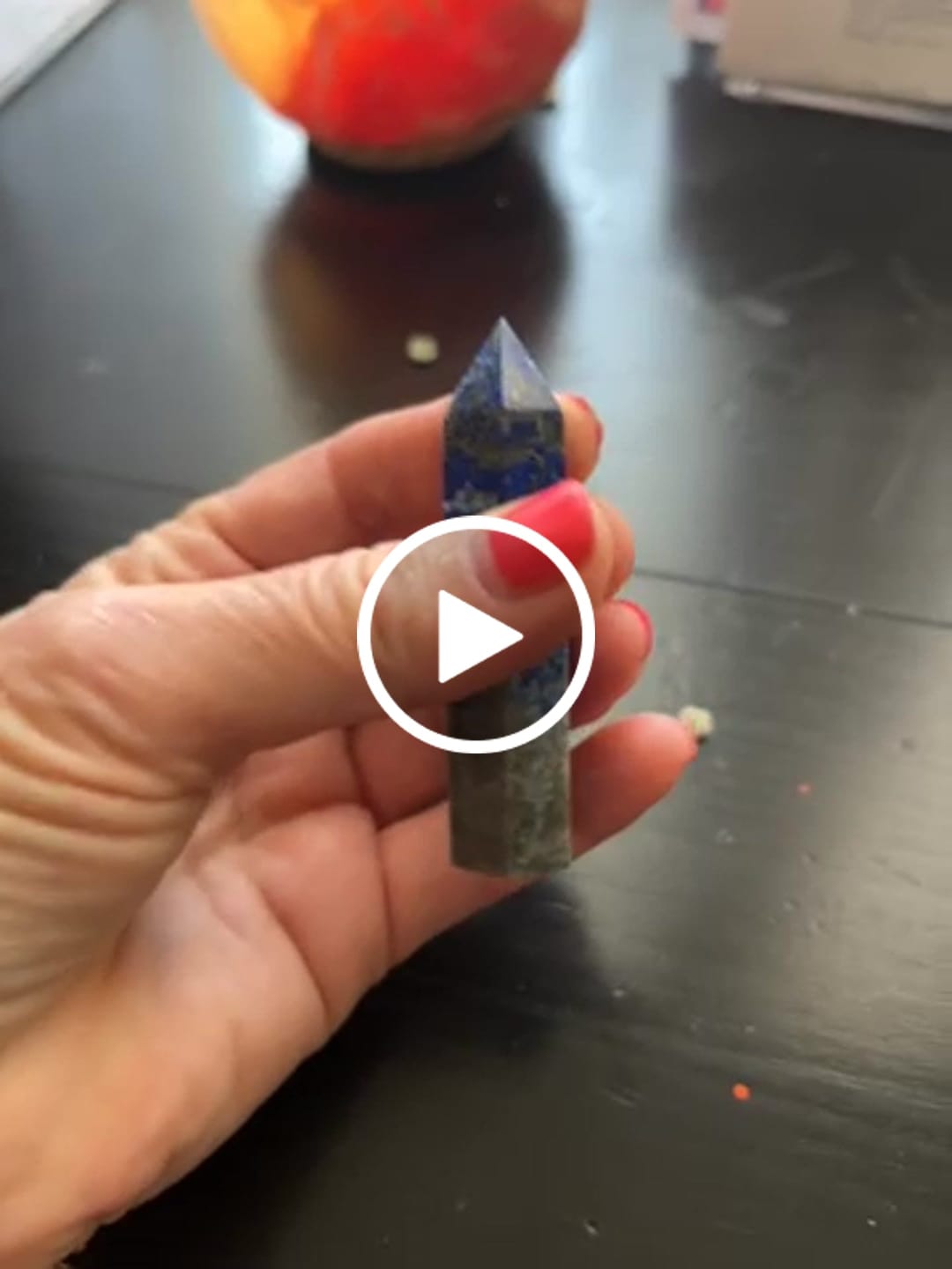 Customer video review of Lapis Lazuli Crystal Point