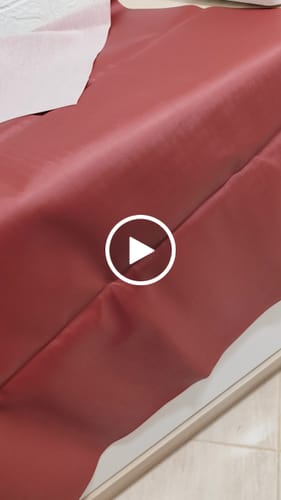 Customer video review of DUNA 0.9MM FUNDO MALHA COR BORDO