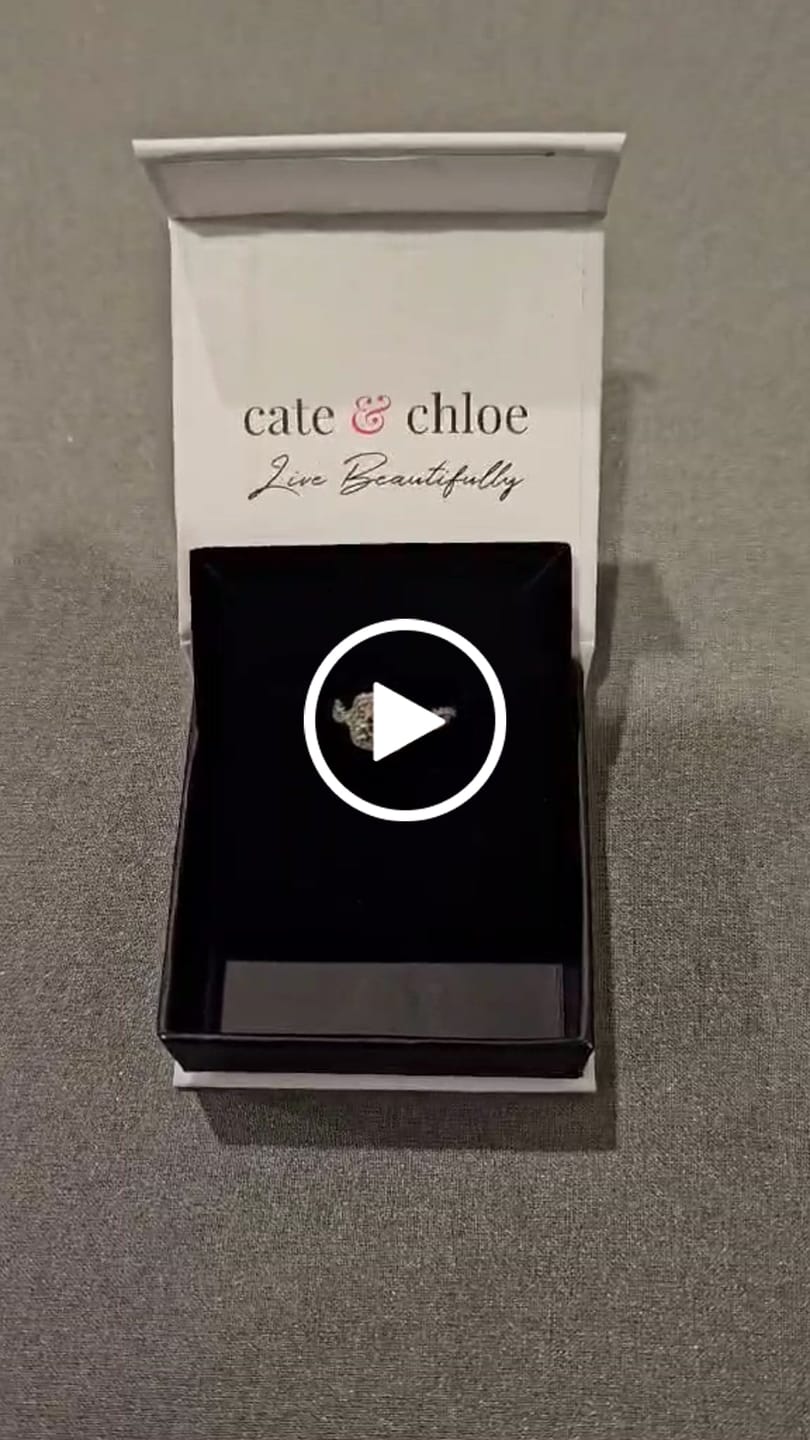 Customer video review of Moissanite by Cate & Chloe Octavia 1.15ctw Round Cut 925 Sterling Silver 18k White Gold Plated Forever Engagement Ring