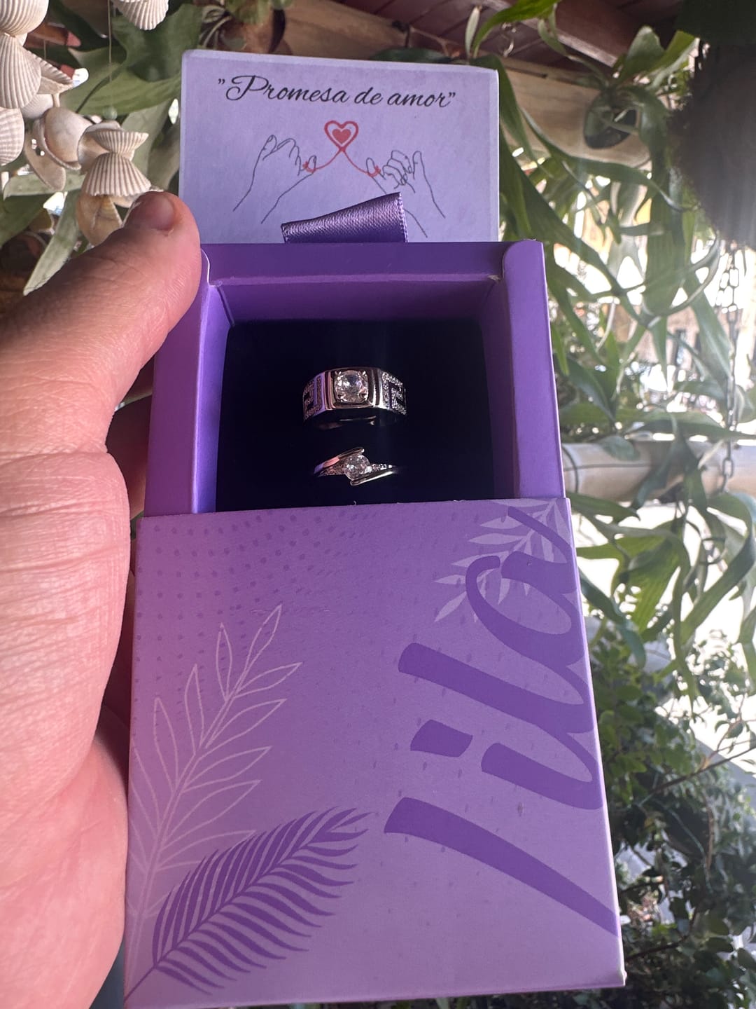 Customer photo review of 💍Set x2 Anillos para parejas💍Baño en plata