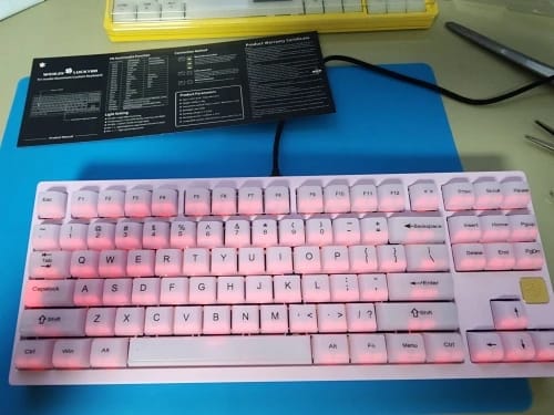 Customer photo review of WEIKAV Lucky80 – 80% Tri-Mode Gasket-Mounted Mechanical Keyboard Kit