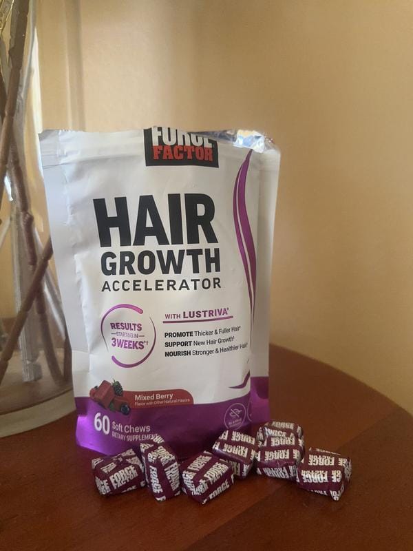 Customer photo review of Hair Growth Gummies