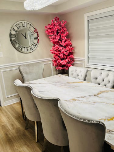 Customer photo review of Large 32" Glass Mirrored Clock