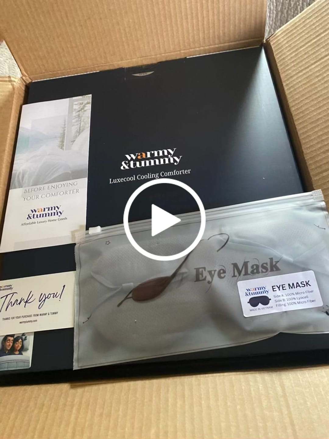 Customer video review of Luxecool™ Ultra-Lightweight Cooling Down Blanket