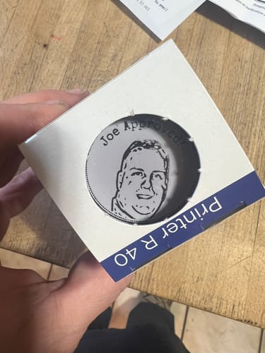 Customer photo review of Face Stamp﹘ Self-Inking Stamp﹘US