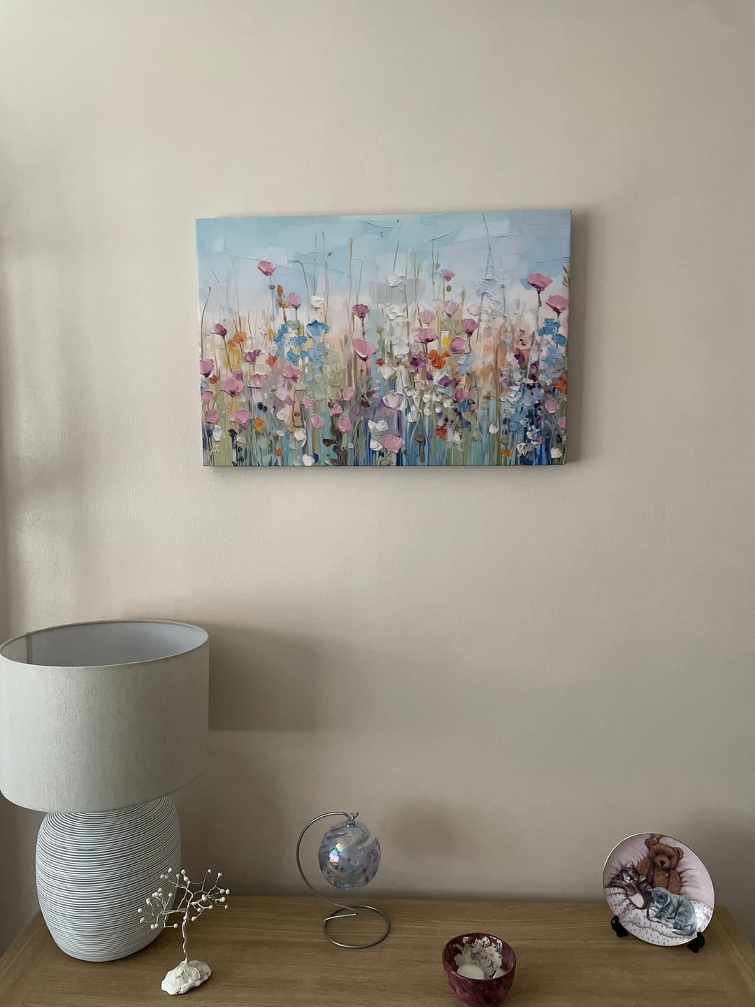 Customer photo review of Peaceful Wildflowers Canvas Print