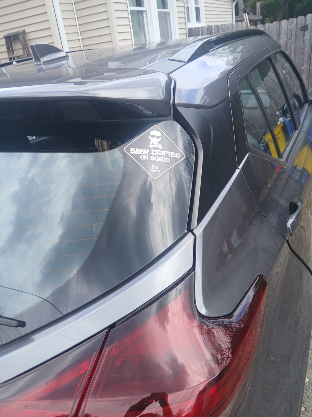 Customer photo review of 80Eighty® Baby On Board Sticker