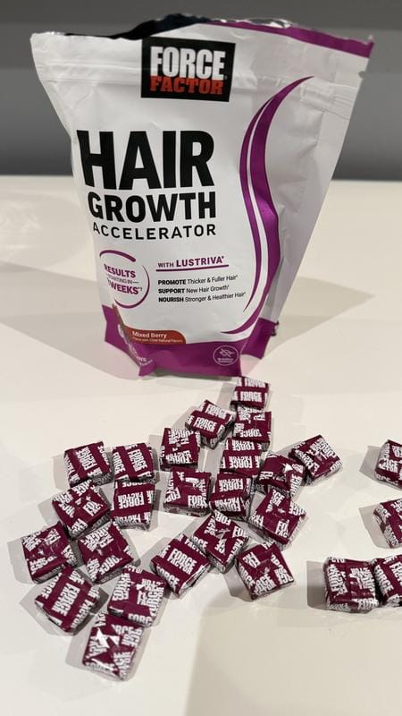 Customer photo review of Hair Growth Gummies