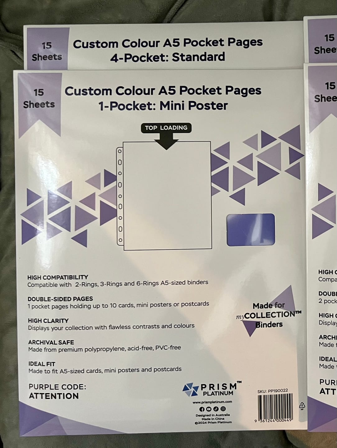 Customer photo review of Custom A5 1-Pocket Pages - Mini Poster - Colored