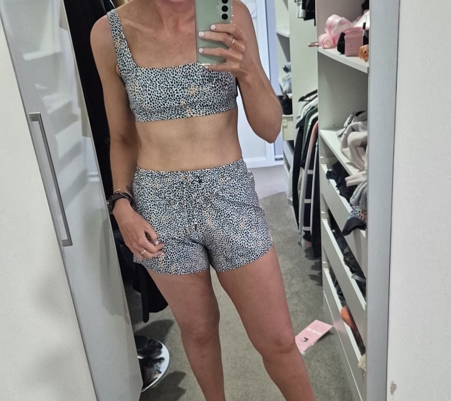 Customer photo review of Savanna Drawstring Shorts (Final Sale)