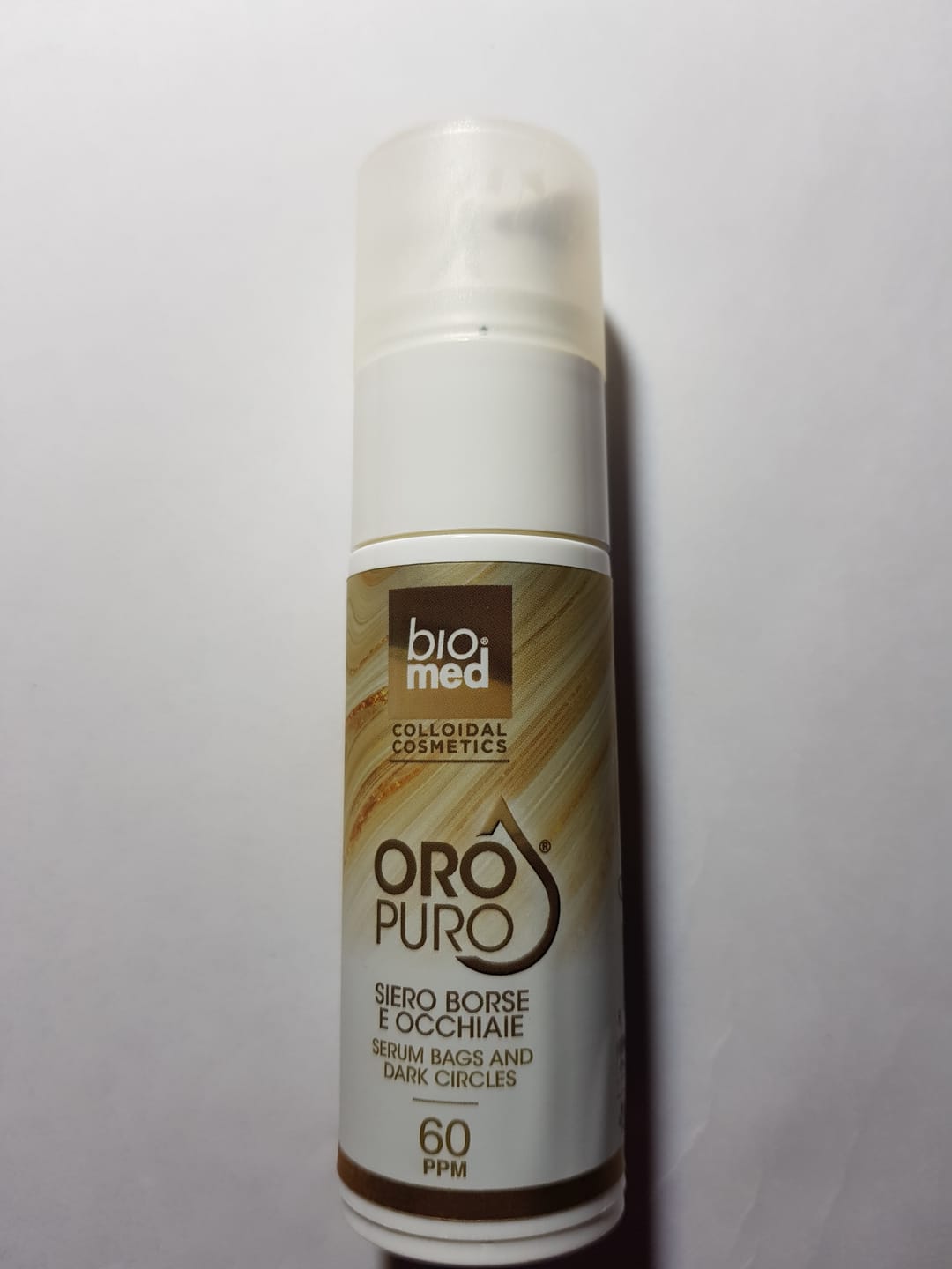 Customer photo review of SIERO BORSE OCCHIAIE ALL'ORO ATTIVO 60ppm - 30ml
