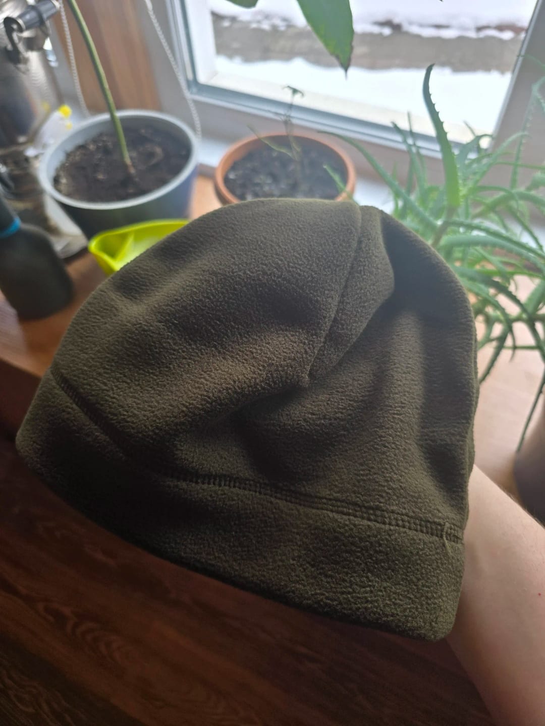 Customer photo review of Winddichte Polar-Fleece Mütze
