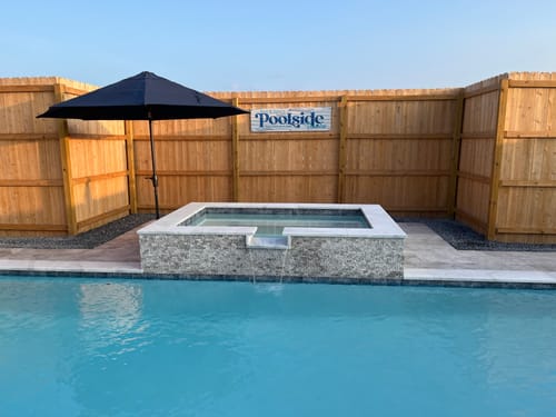 Customer photo review of Pool and Patio Signs - Poolside Paradise Personalized Metal Sign