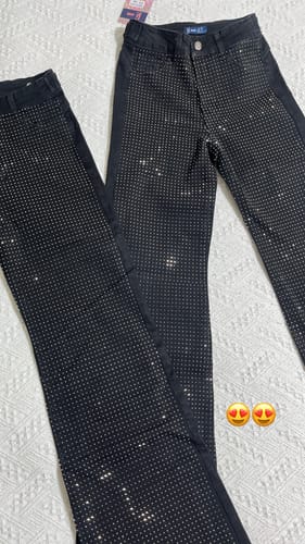 Customer photo review of EZ5543 (S2) | Jeans Recto Brillos Negro | EZ | Venta Por Mayor