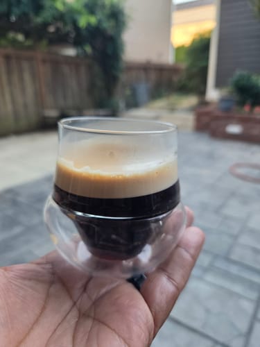 Customer photo review of PROPEL Espresso Glass Set
