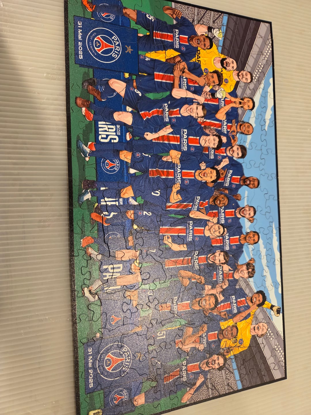 Customer photo review of PSG FC® 2024/25 Team "Treble Winners" - Wooden Puzzle