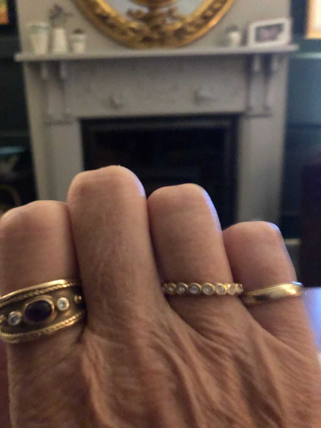 Customer photo review of Bezel Tennis Ring