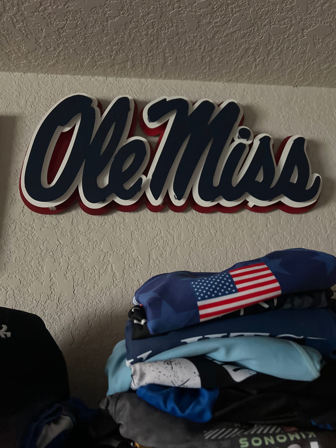 Customer photo review of Mississippi Ole Miss Script 3D Vintage Metal Wall Art