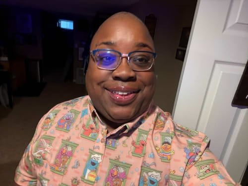 Customer photo review of Sesame Street "Welcome to the Neighborhood" – KUNUFLEX Short Sleeve Shirt