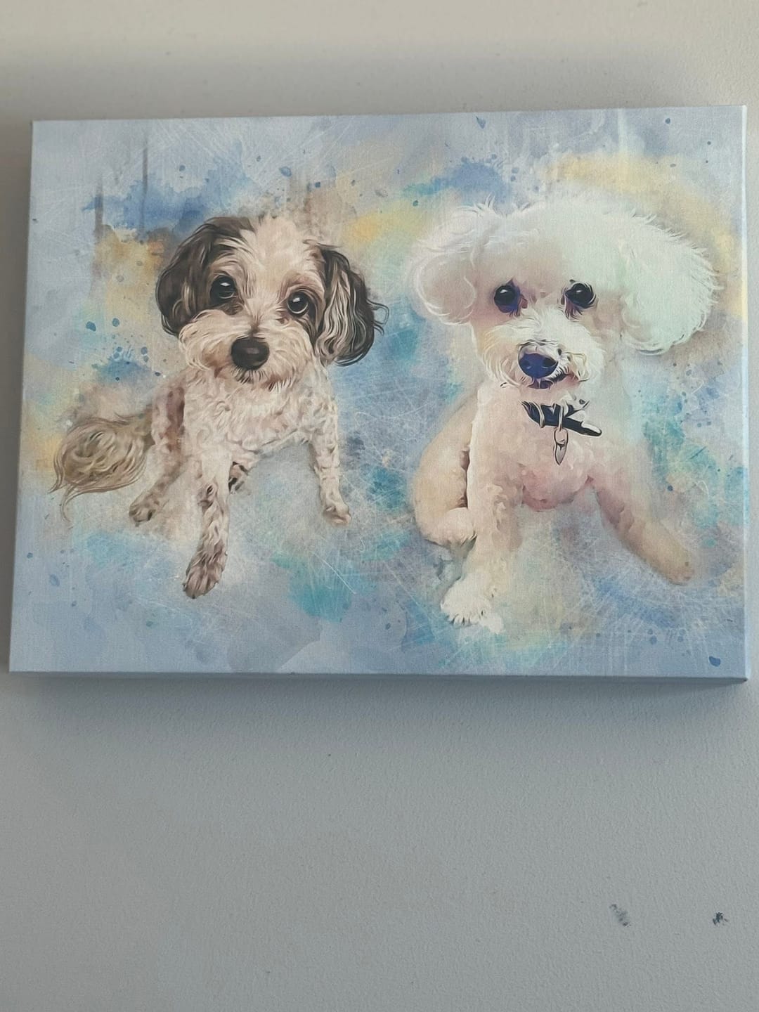 Customer photo review of Pet Art Canvas Print