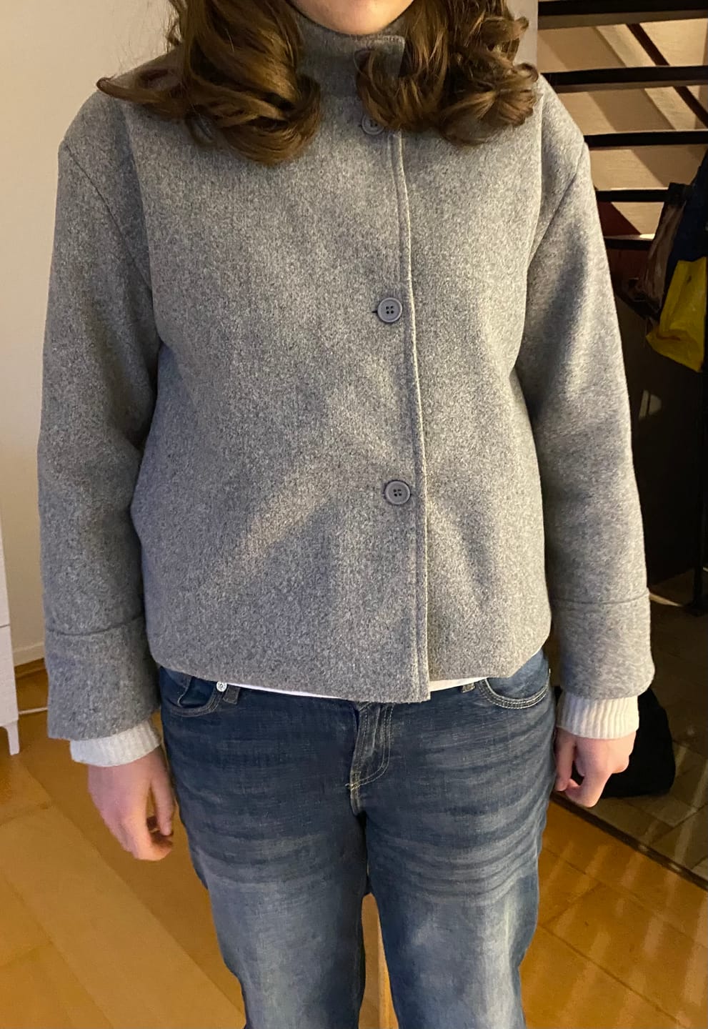 Customer photo review of Rosalia Elegant Lady Women's Jacket with Stand Collar for Autumn Style