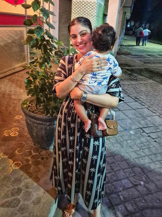 Customer photo review of Zohra Fit & Flare Maxi Dress