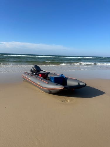 Customer photo review of Kolibri Sea Cat 420 Inflatable Catamaran Package