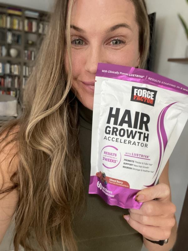 Customer photo review of Hair Growth Gummies