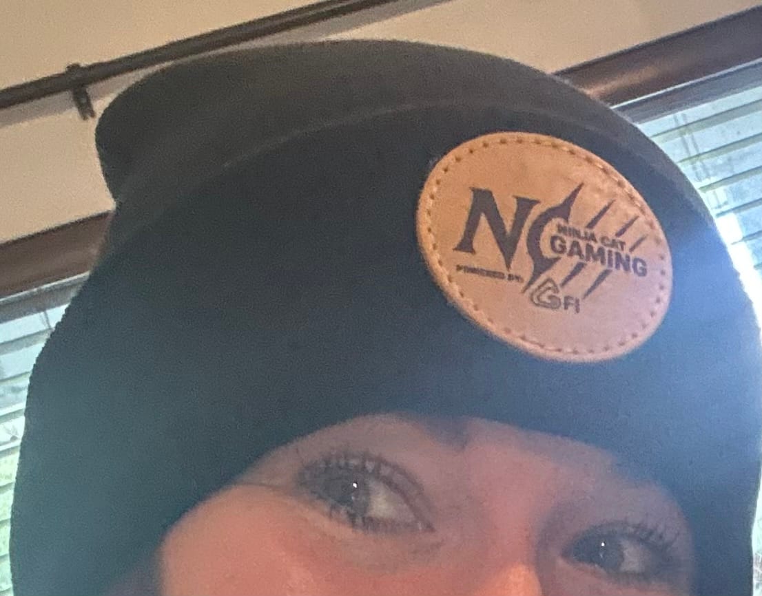 Customer photo review of Custom Leather Patch Beanie