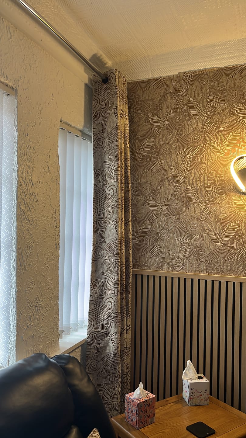 Customer photo review of Acoustic Slat Panel End Trim