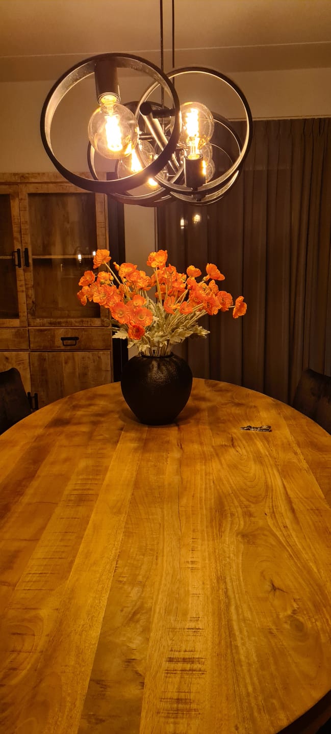Customer photo review of Zijden Klaprozen - Licht oranje