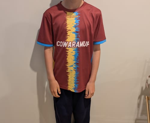 Customer photo review of FLIGHT JERSEY 35 - MAROON