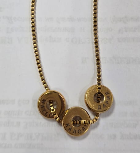 Customer photo review of Necklace: Orbit