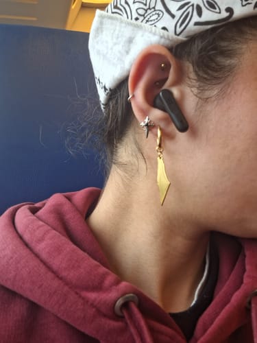 Customer photo review of Palestine Earrings