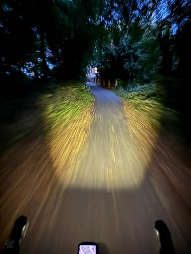 Customer photo review of HORI 900 DUAL MOUNTED BIKE LIGHT